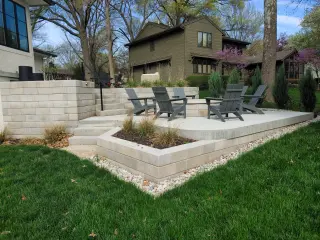 Elegant landscaping project in Leawood